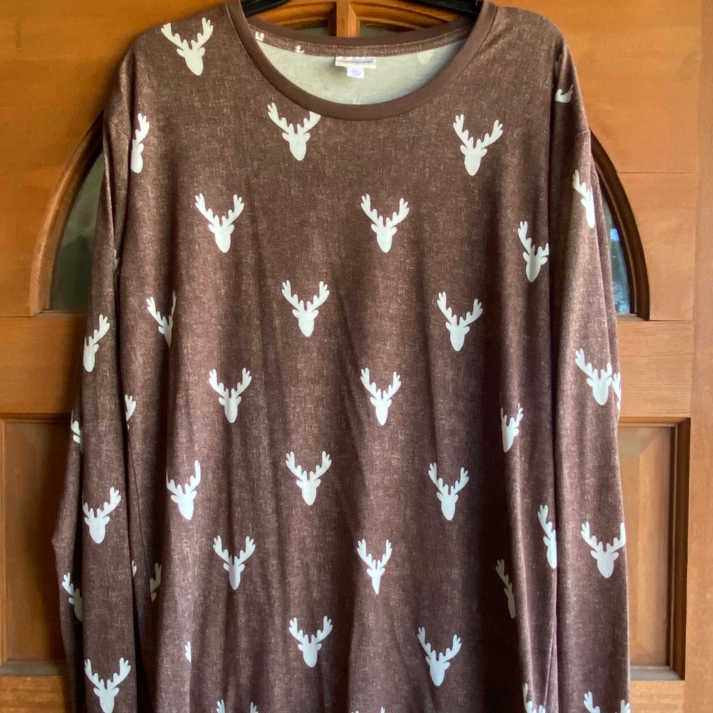 LulaRoe Long sleeve Hudson Shirt Size Large